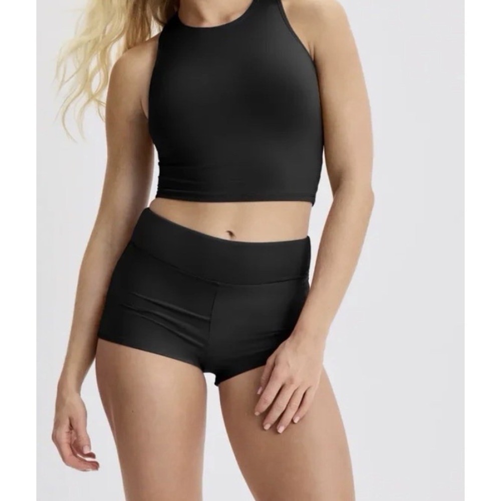 KT By Knix Teen Period Proof Swim Short Black Size L NWT